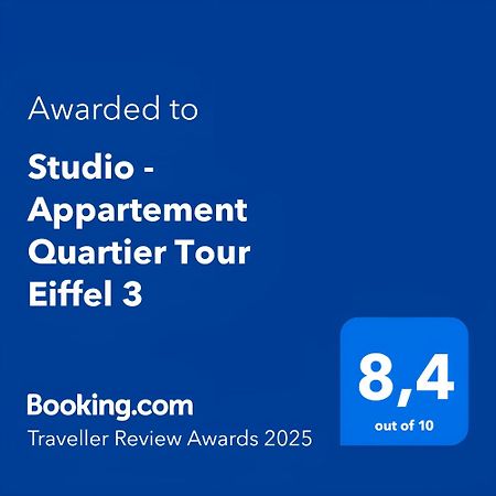 Studio - Appartement Quartier Tour Eiffel 3 Free Netflix Paris Exterior photo